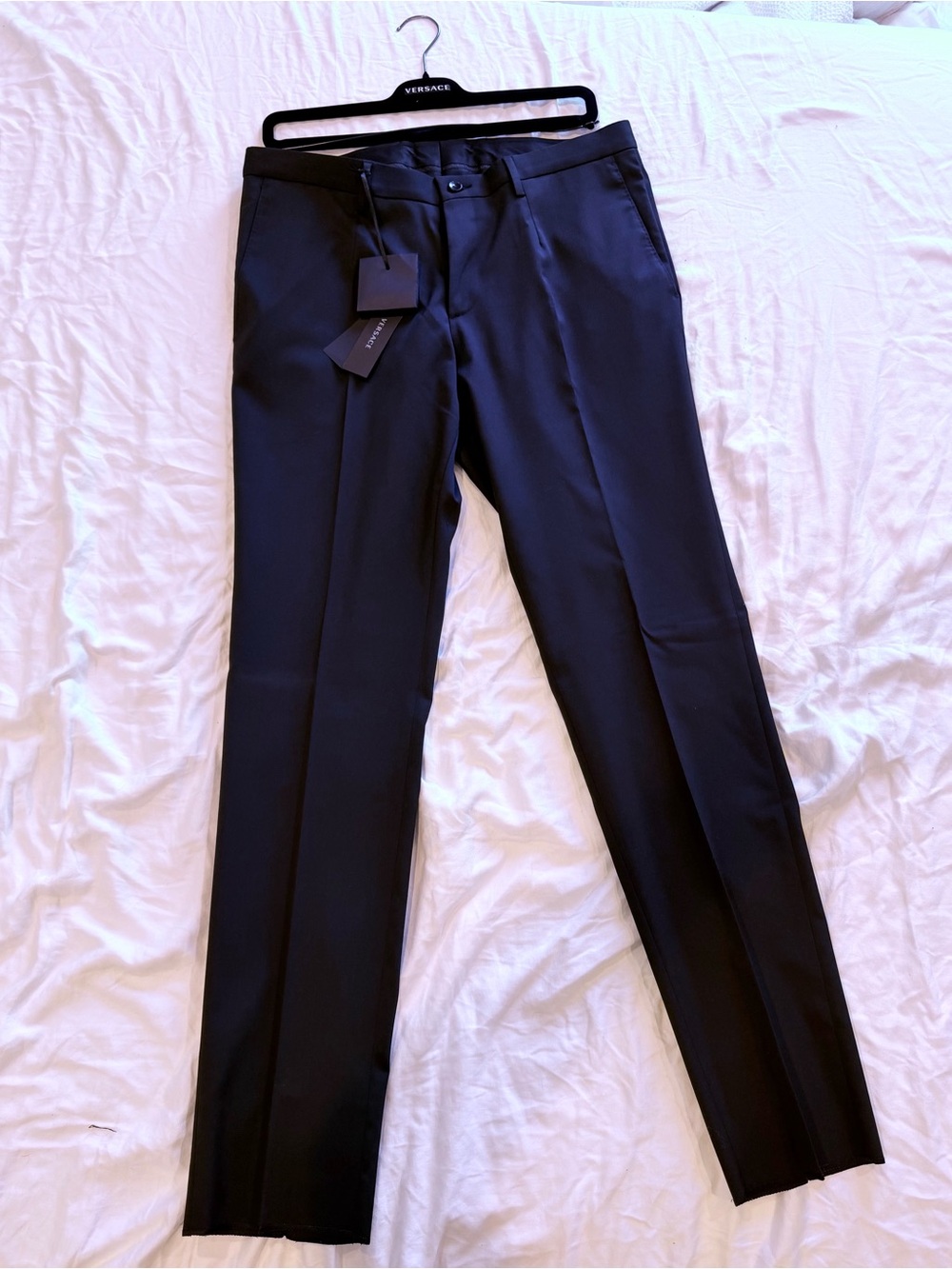 Versace Black Dress Pants - Classic Tailored Fit size 50 Italian(34 us)